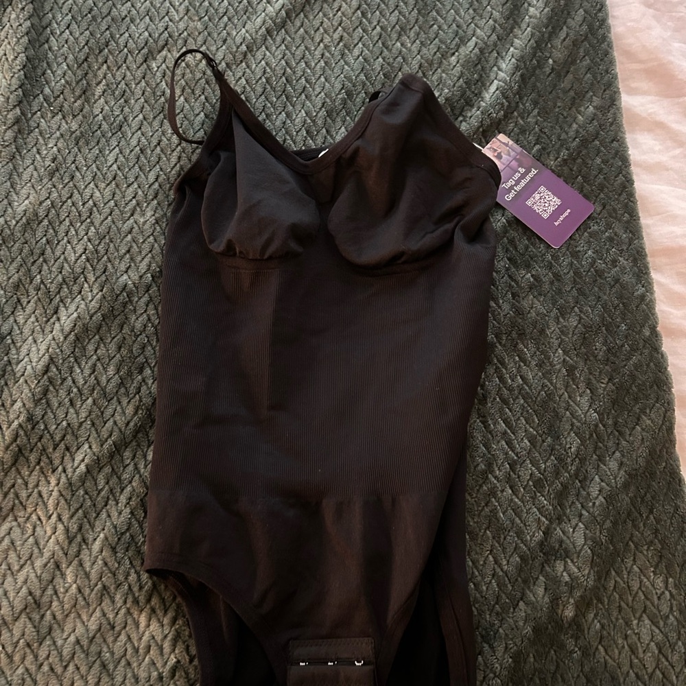 Classic Black Spaghetti Strap Bodysuit
